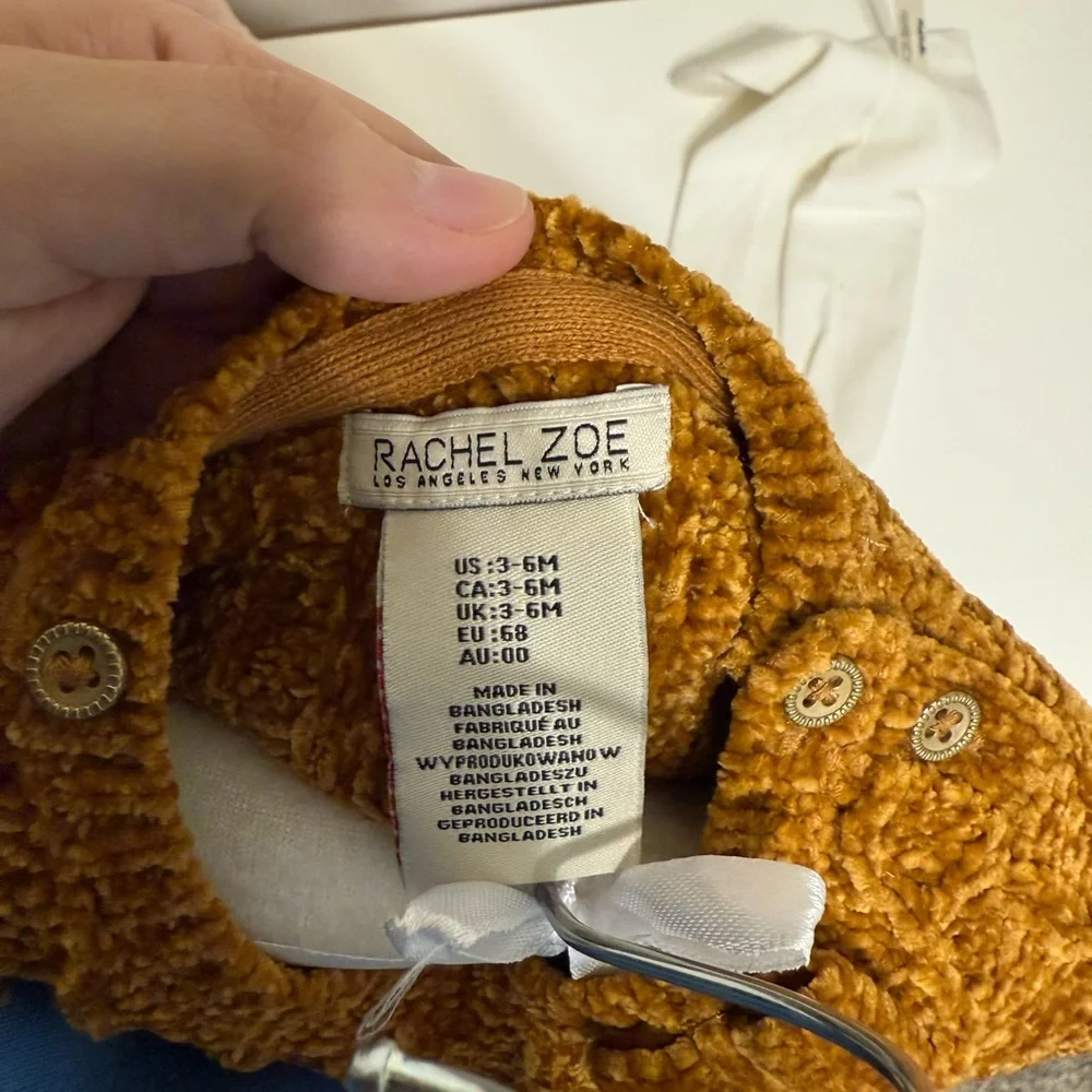 Rachel Zoe Mustard Knit Baby dress with tights. NWT - Picture 4 of 5